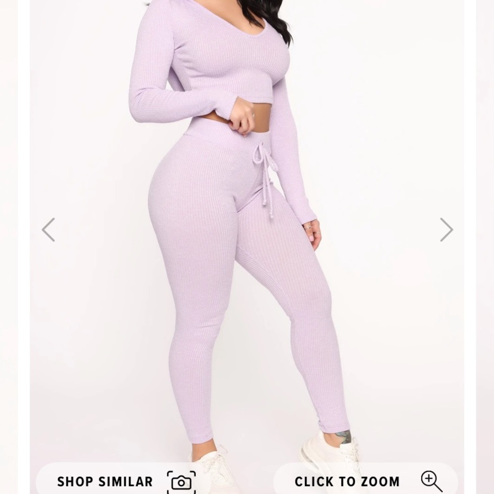 NWT Lavendar sweater set leggings and hoodie